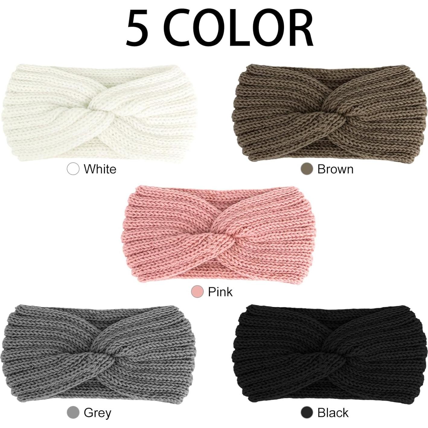 Diademas de Invierno YARIEW 5 Piezas Tejidas para Mujeres