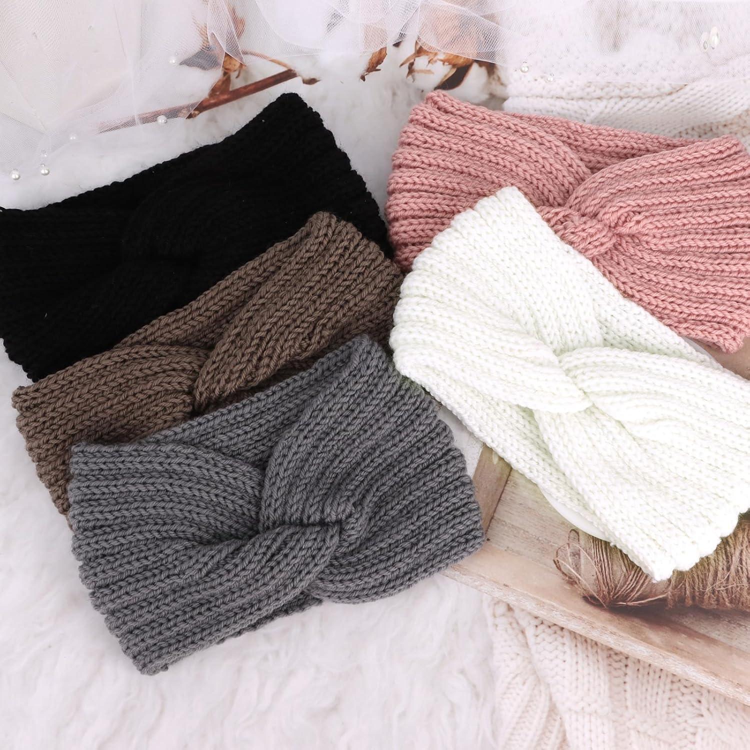 Diademas de Invierno YARIEW 5 Piezas Tejidas para Mujeres