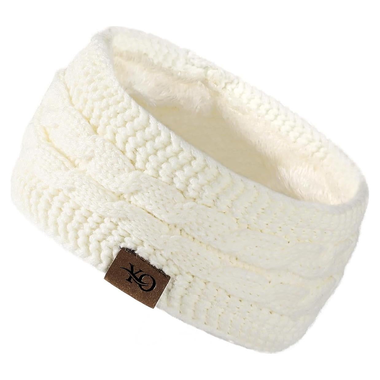 Diadema de Invierno Ymomode Forrada Polar para Mujeres - Negro