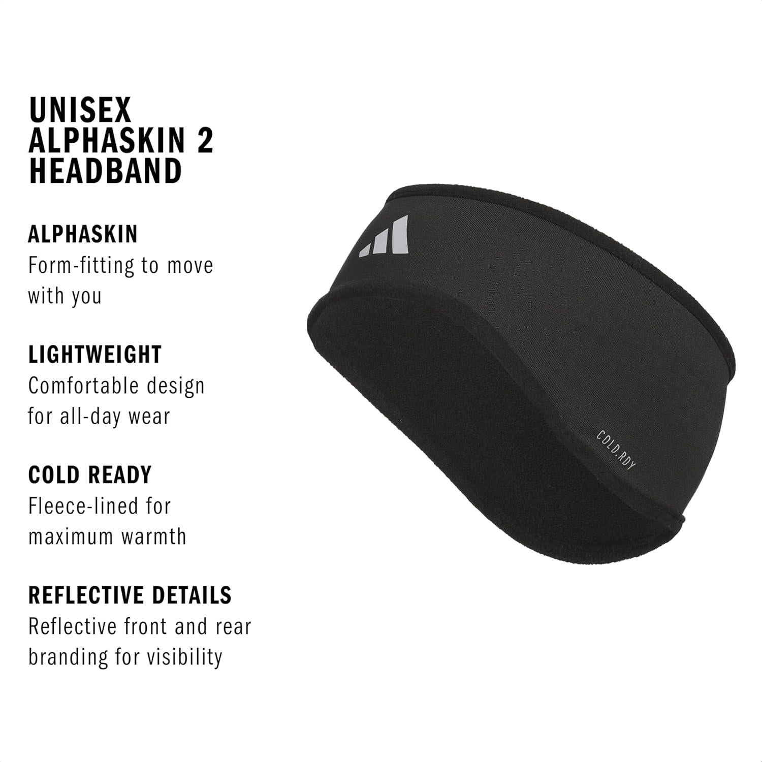 Banda para la cabeza Adidas Alphaskin - Ajuste seguro y absorbente