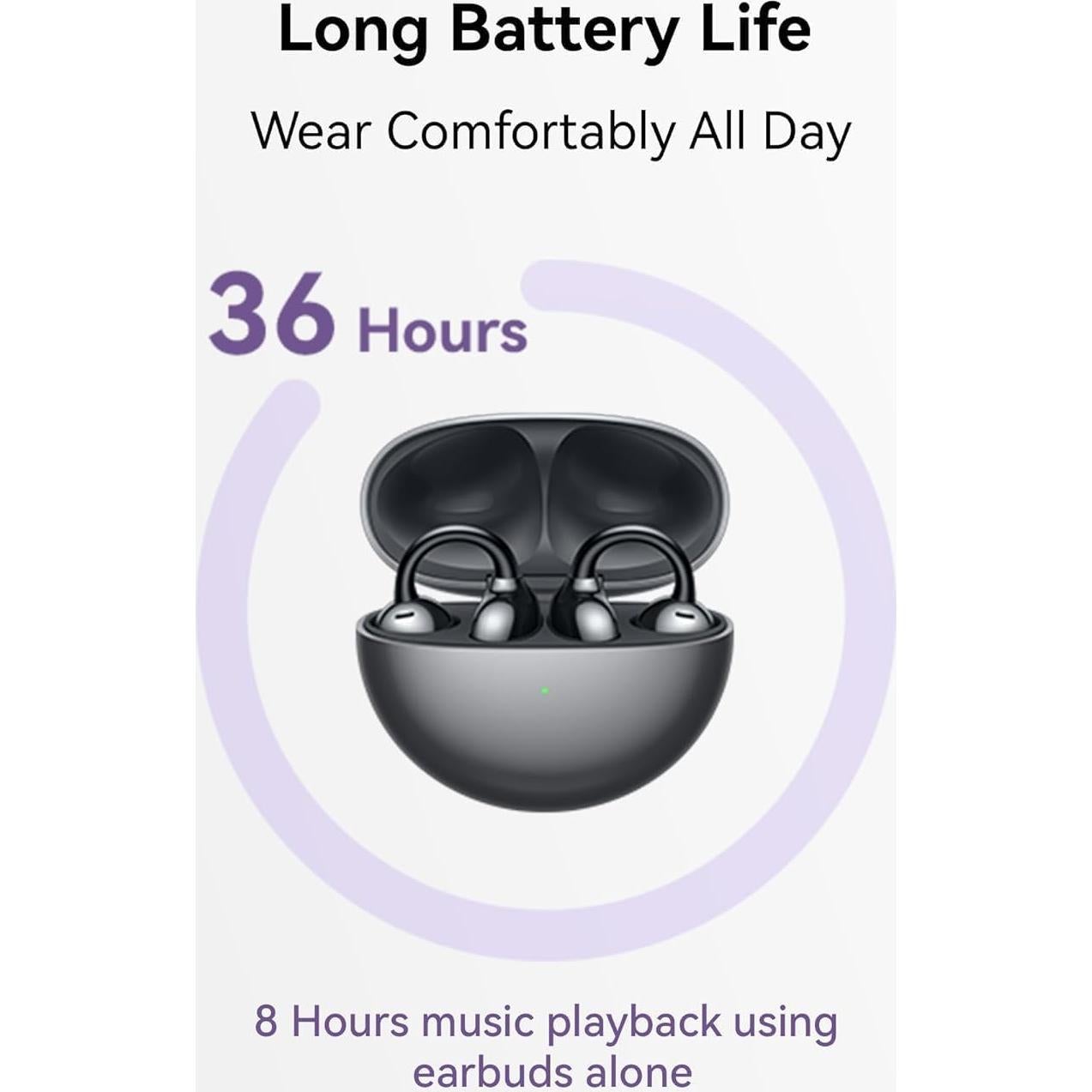 Auriculares Inalámbricos HUAWEI FreeClip - Sonido Cristalino, IP54