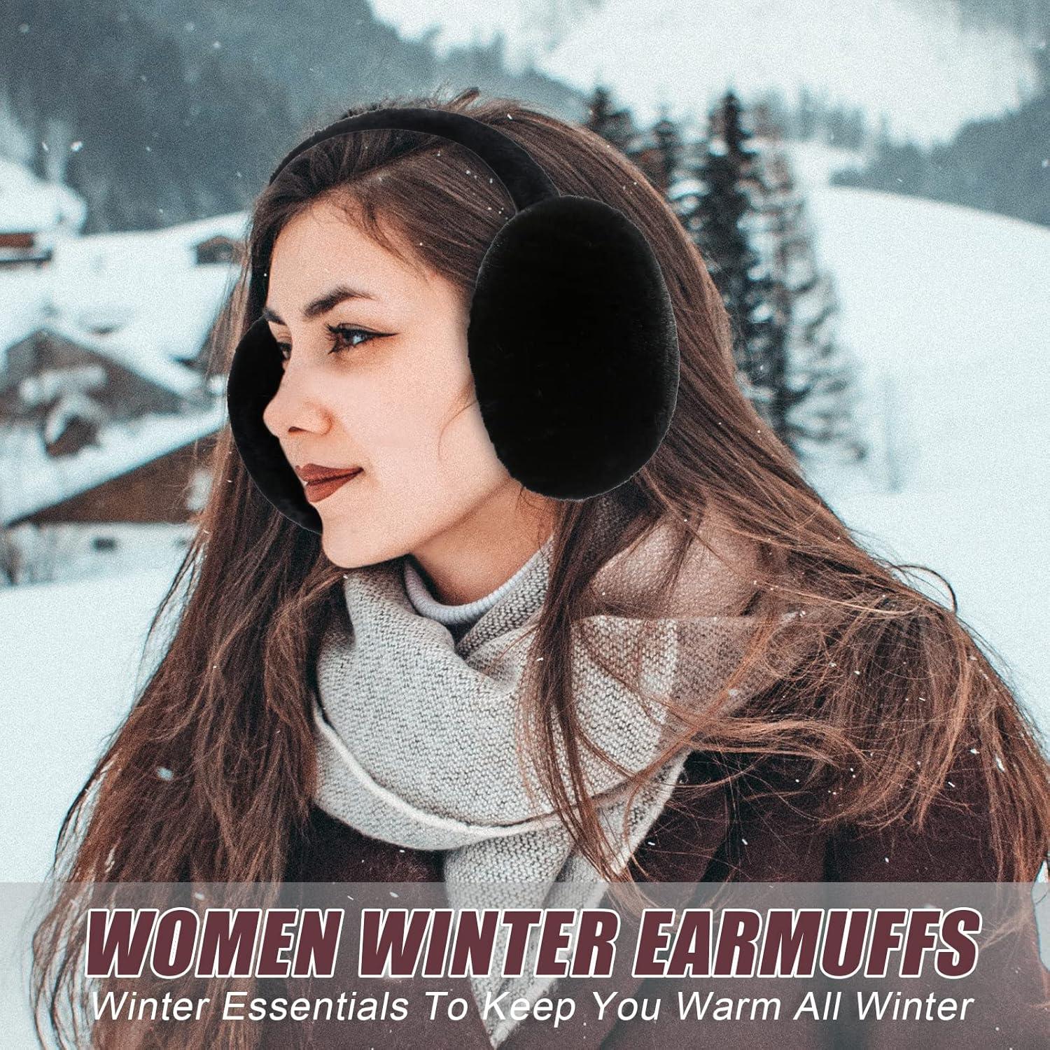 Orejeras Plegables PIGBENGO para Invierno Adulto Unisex Beige