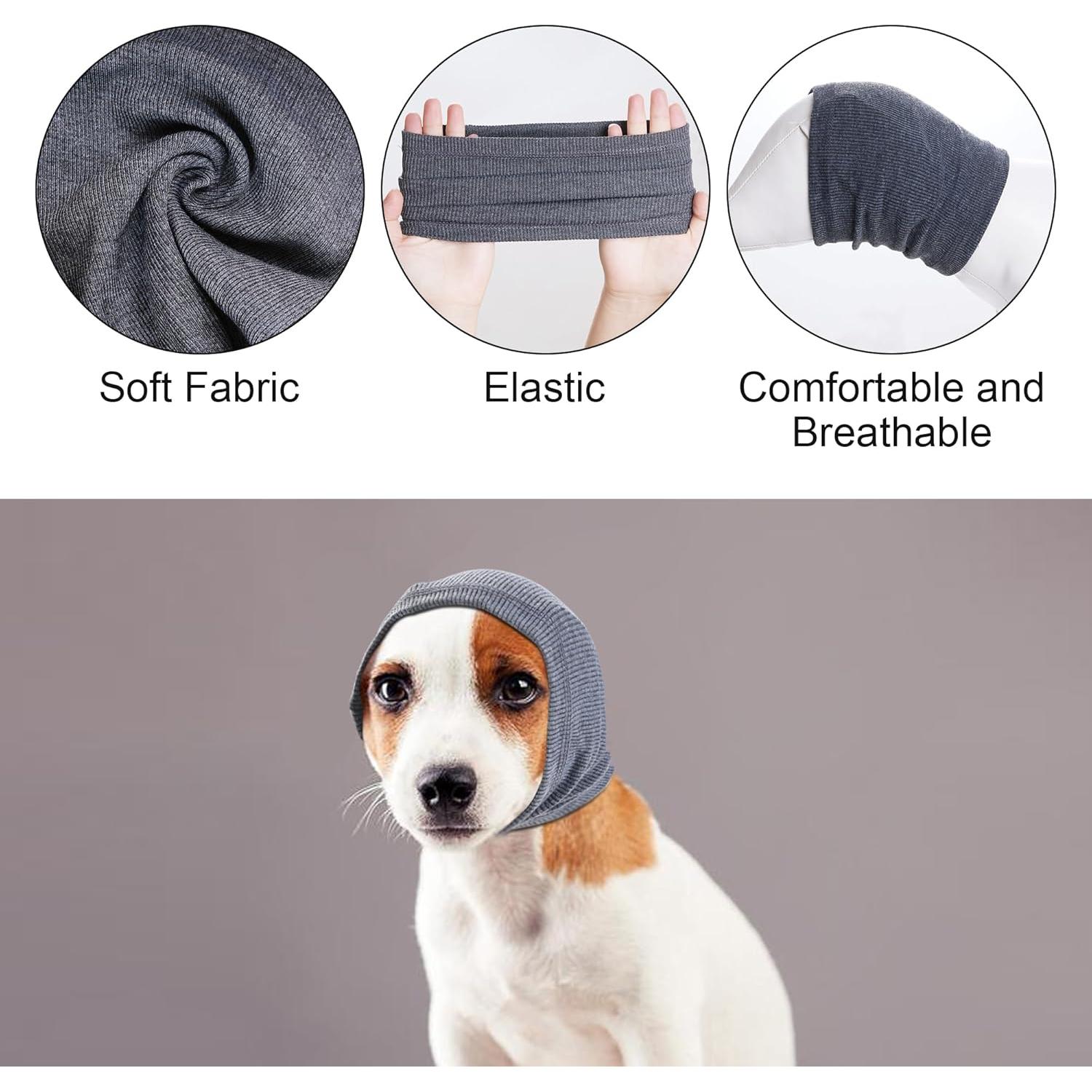 Capucha para Orejas de Perro Rbenxia Grande Gris - Protección Auditiva