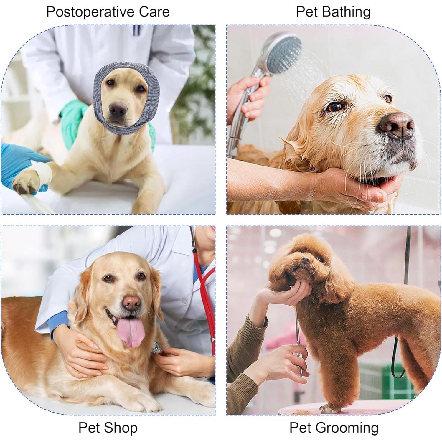 Capucha para Orejas de Perro Rbenxia Grande Gris - Protección Auditiva