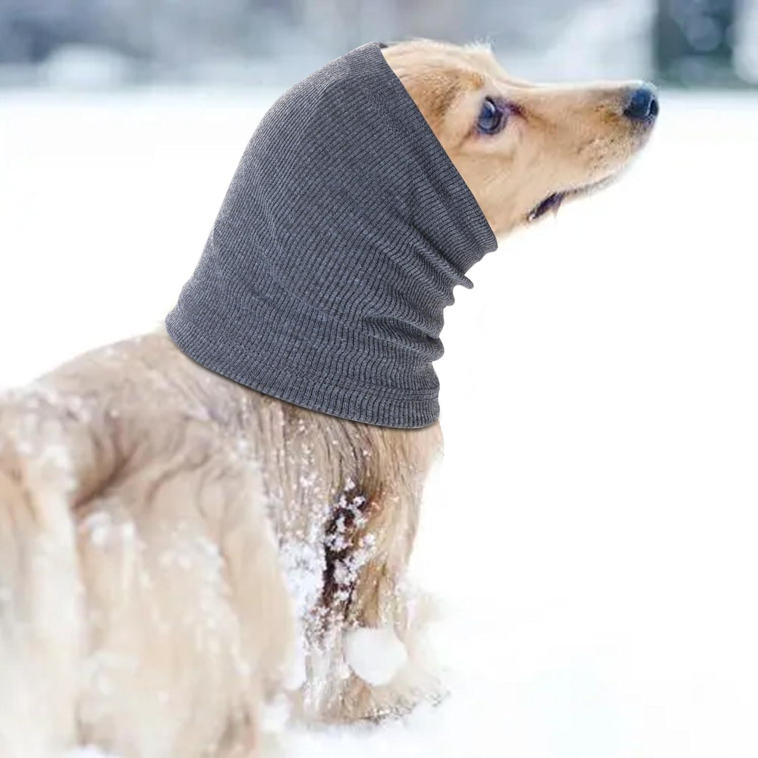 Capucha para Orejas de Perro Rbenxia Grande Gris - Protección Auditiva