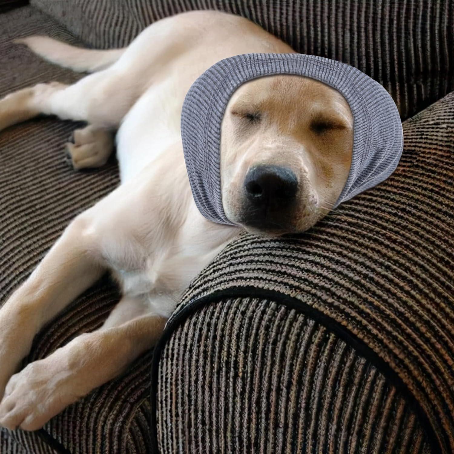 Capucha para Orejas de Perro Rbenxia Grande Gris - Protección Auditiva