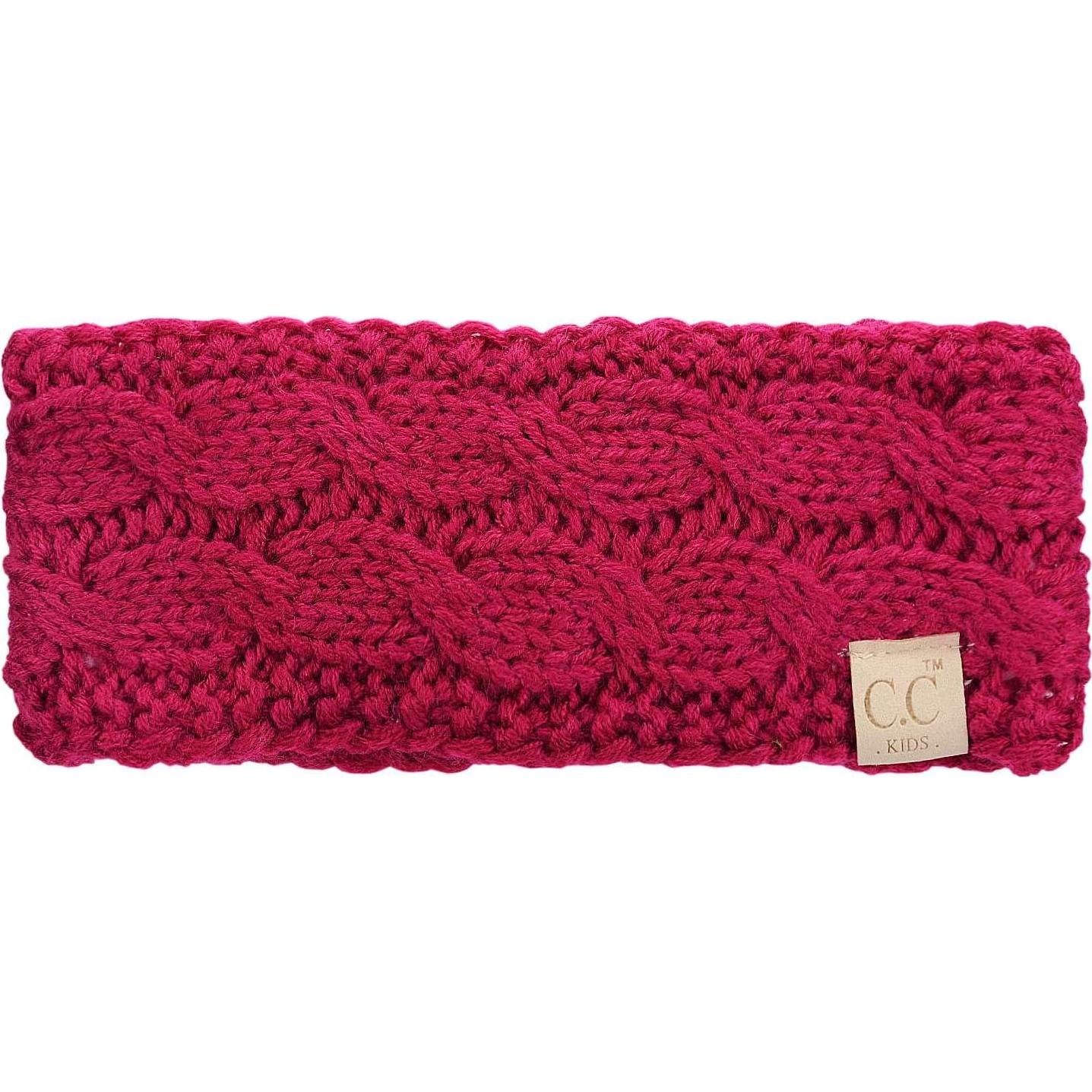 Gorro de Invierno para Niños C.C Rosa Brillante con Forro de Felpa