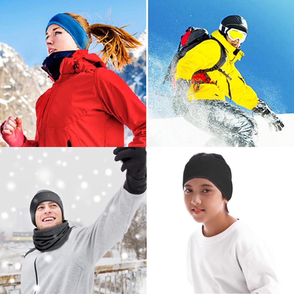 Cinta para la cabeza de invierno para niños - 2 piezas de forro polar