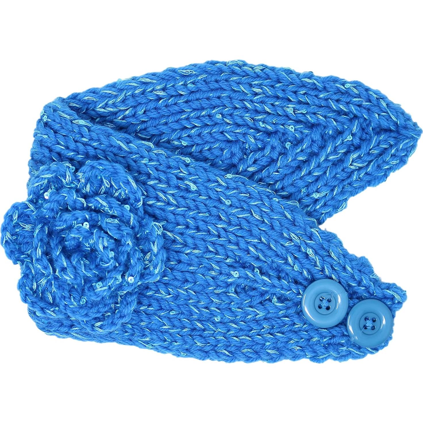 Diadema de Invierno Tejida KMystic con Lentejuelas Reales