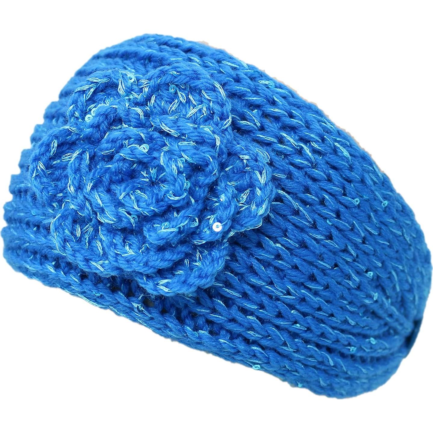 Diadema de Invierno Tejida KMystic con Lentejuelas Reales