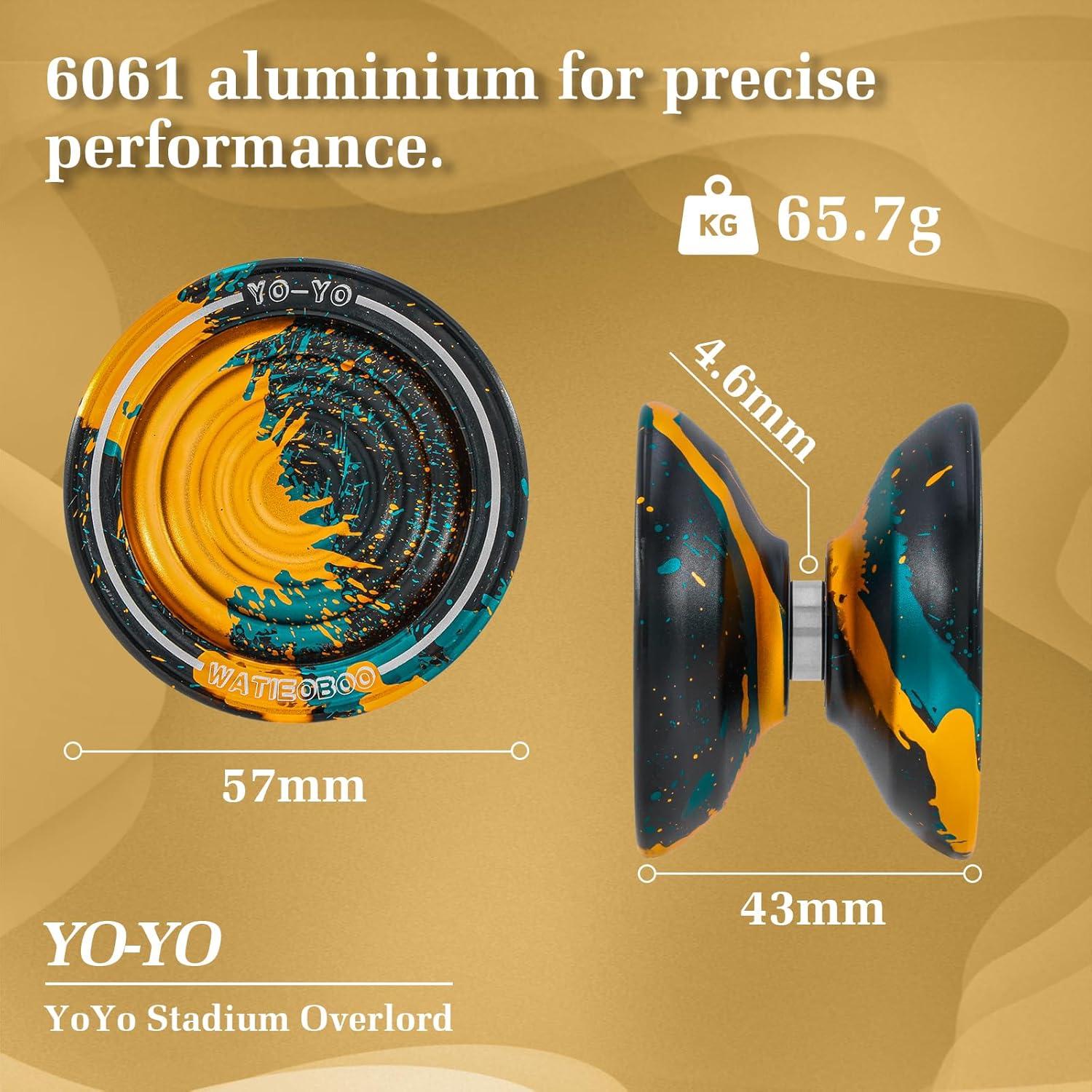 Yoyo Metálico WATIEOBO Profesional para Niños y Adultos