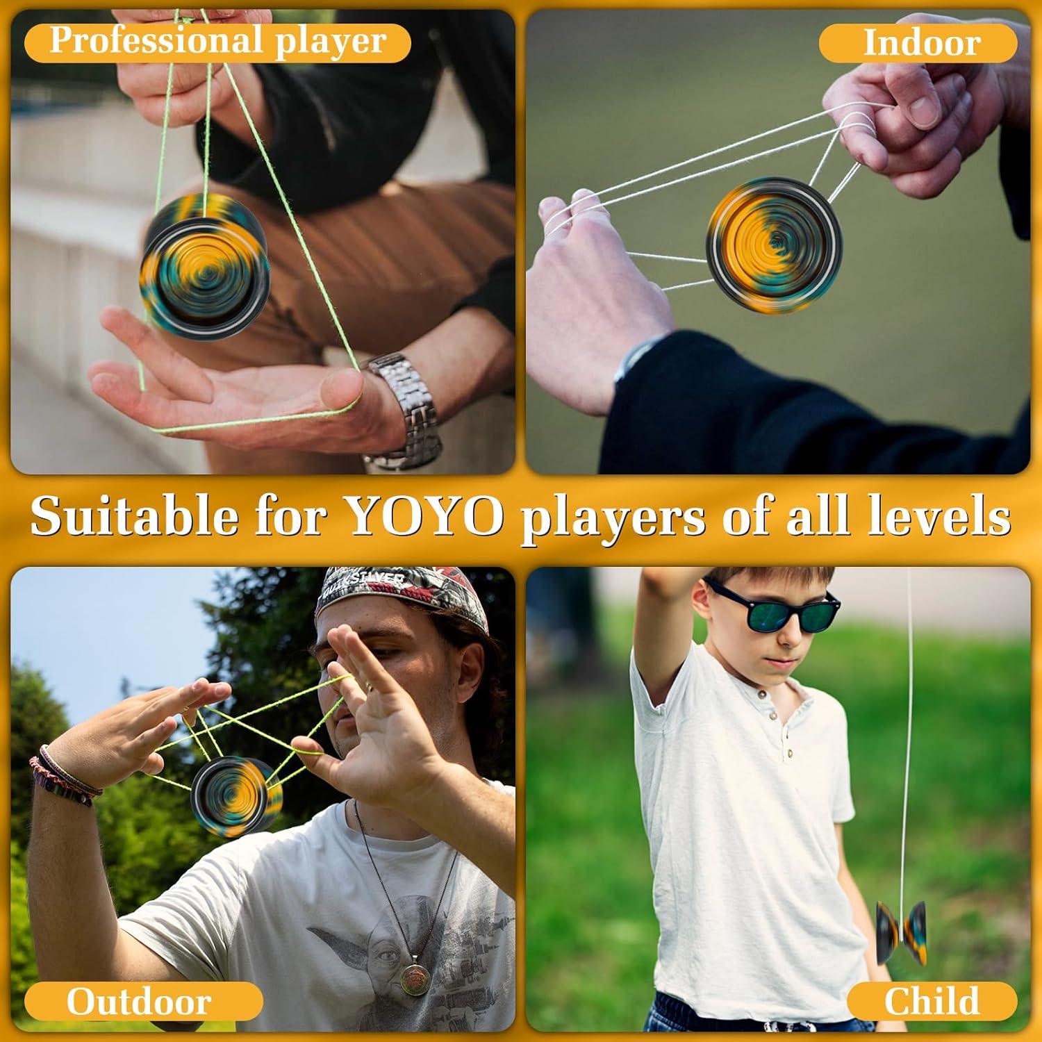 Yoyo Metálico WATIEOBO Profesional para Niños y Adultos