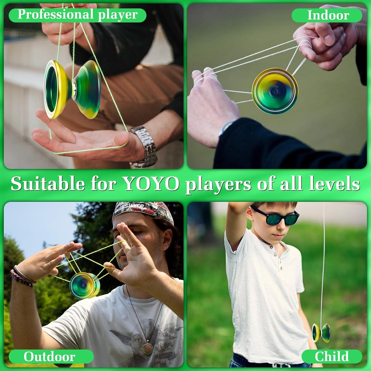 Yoyo Profesional WATIEOBOO Metálico para Niños y Adultos