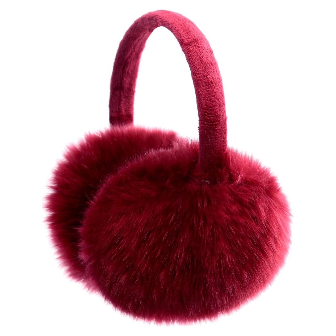 Orejeras de Invierno FSTEOE para Mujeres y Niñas - Rojo