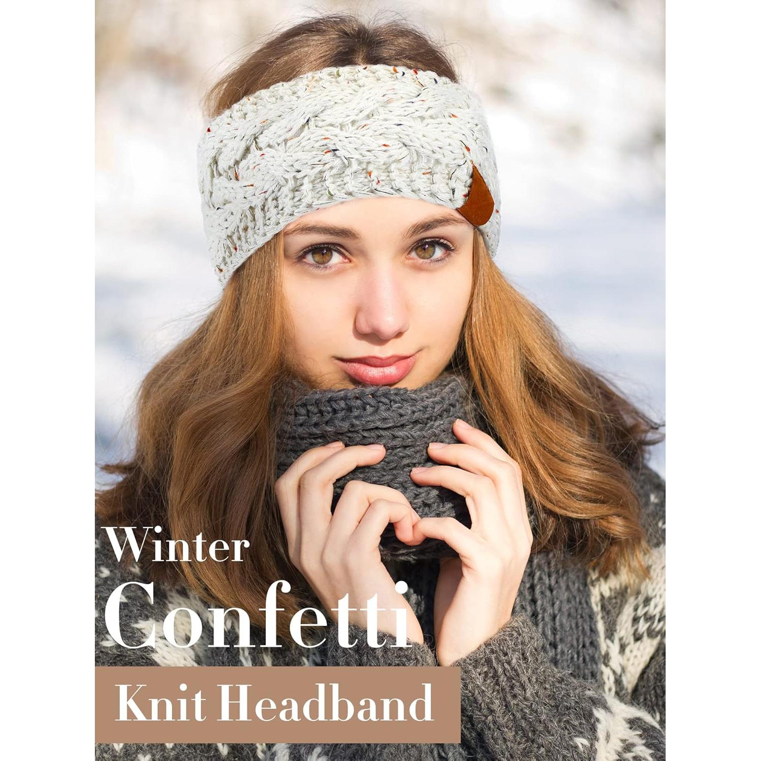 Diademas Calentadoras de Oídos Geyoga 7 Pcs Invierno Tejidas