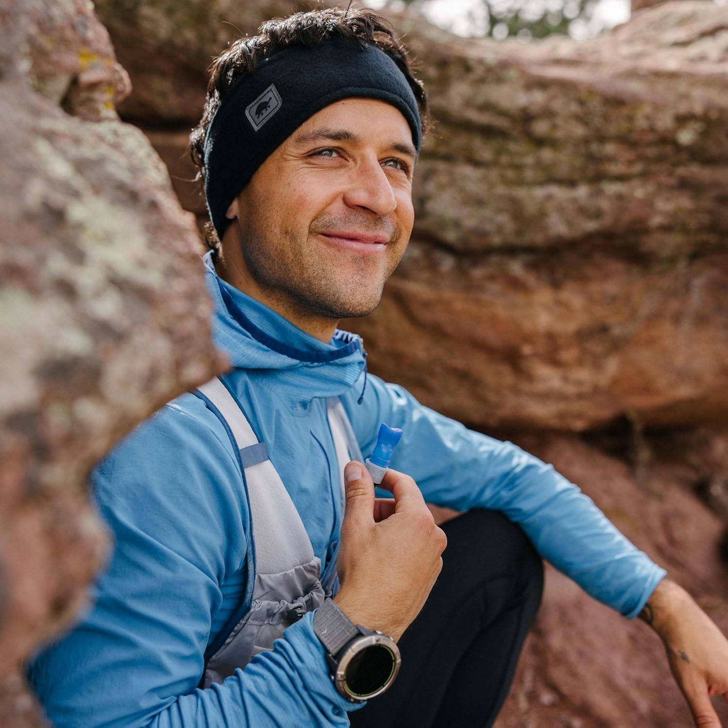 Diadema de Fleece Turtle Fur Triple Capa para Adultos Negro