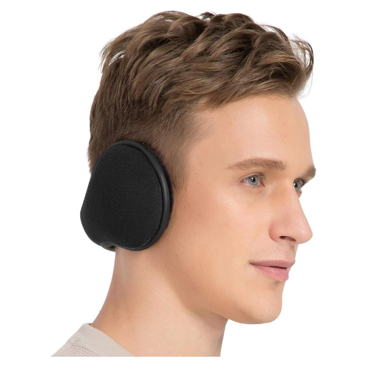 Orejeras de Invierno TALONITE Plegables Forro Polar Negro