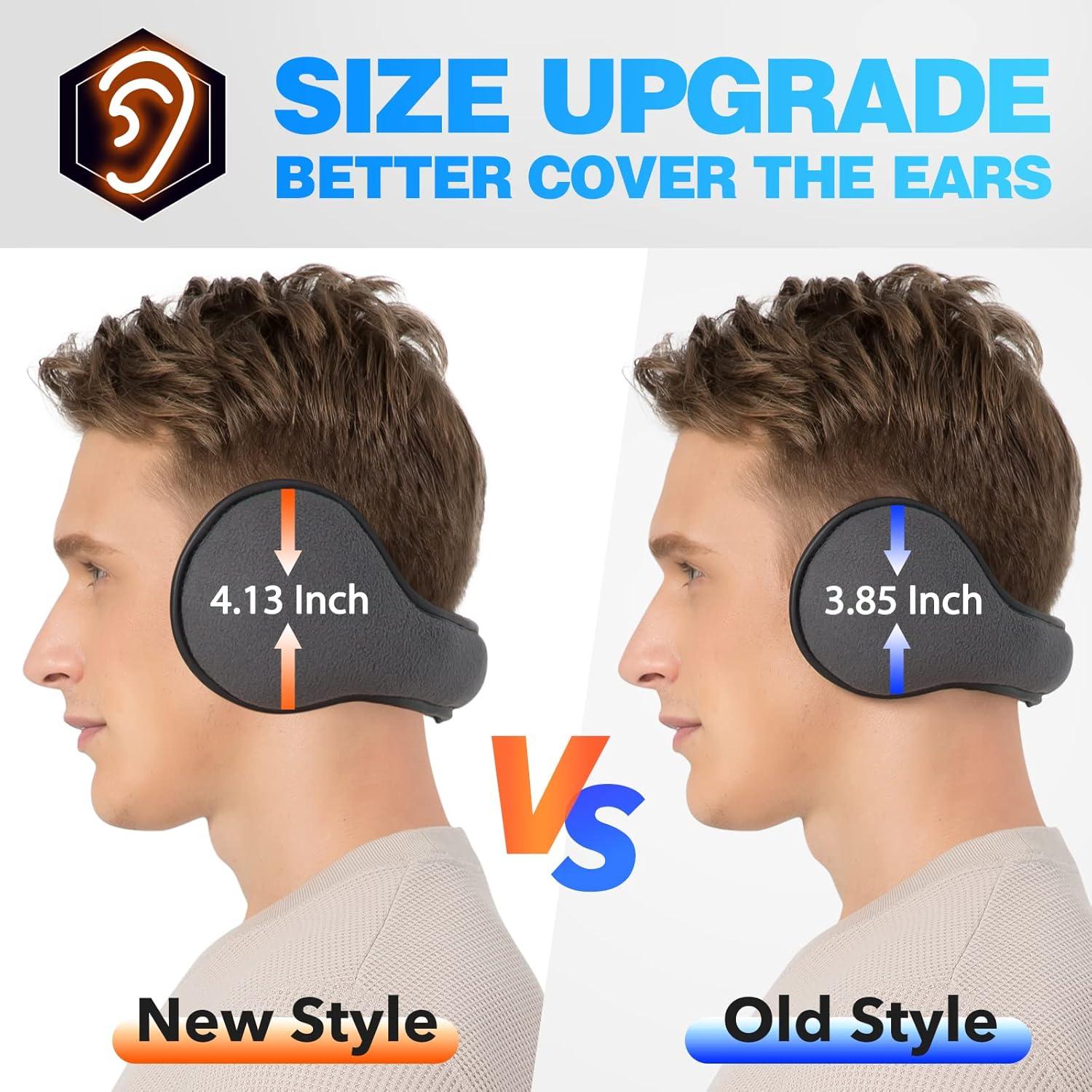 Orejeras de Invierno TALONITE Plegables Forro Polar Negro