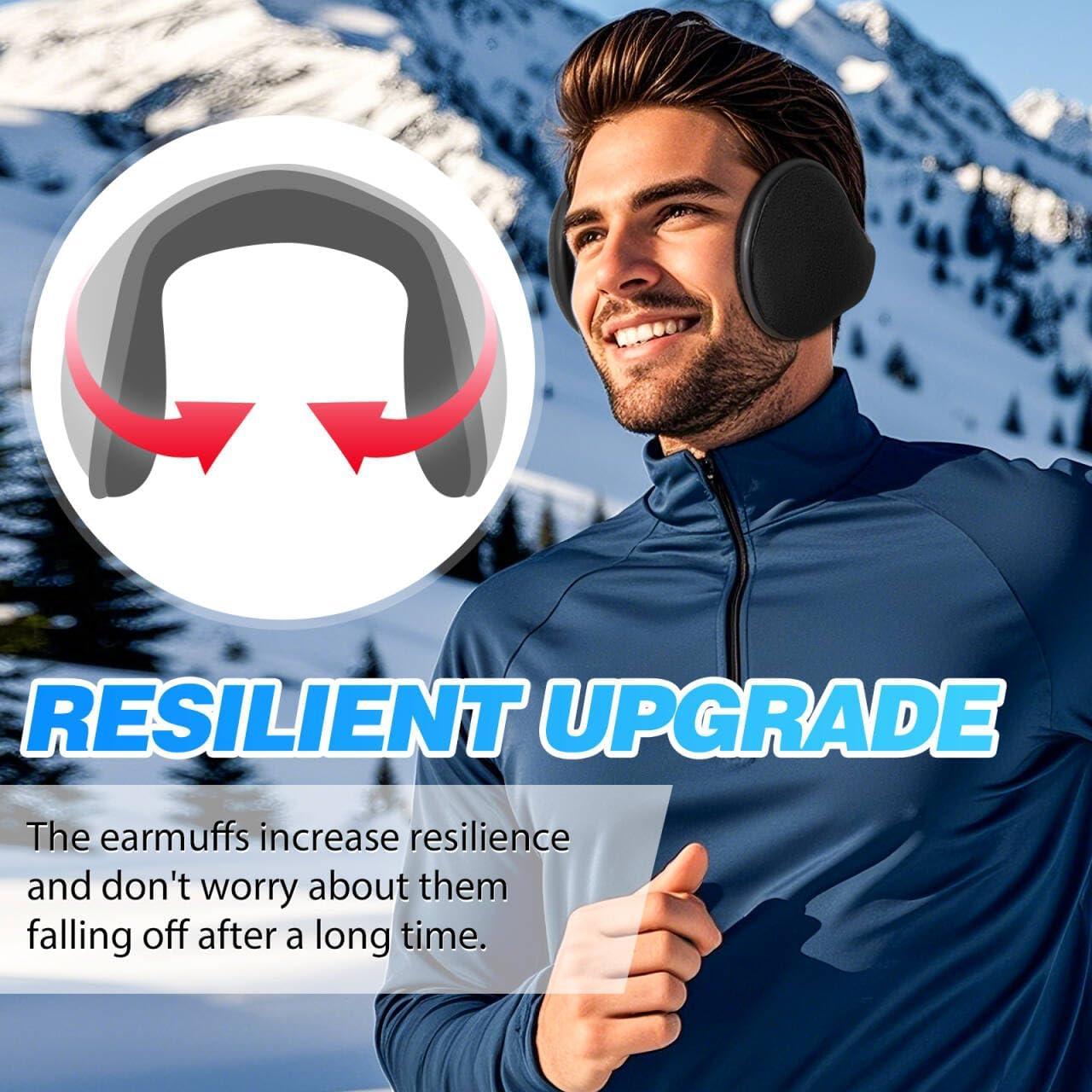 Orejeras de Invierno TALONITE Plegables Forro Polar Negro