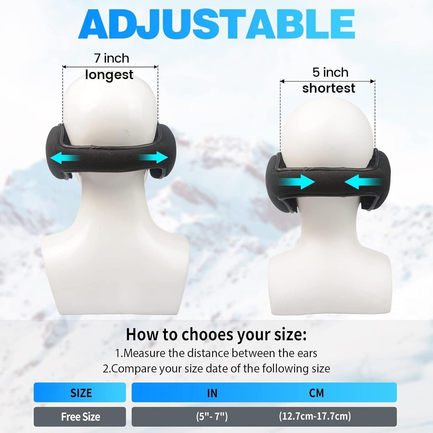 Orejeras de Invierno TALONITE Plegables Forro Polar Negro