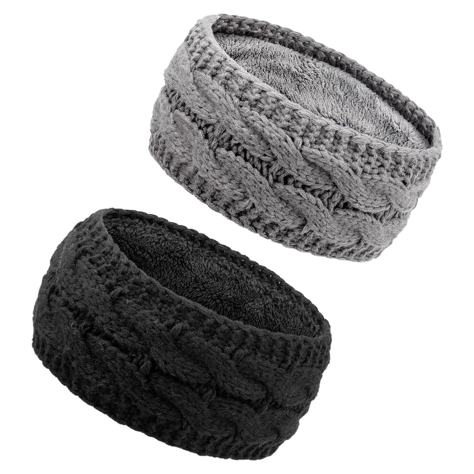 Diadema de Invierno AQOKKA para Mujeres - 2 Pcs, Calentadores de Oídos
