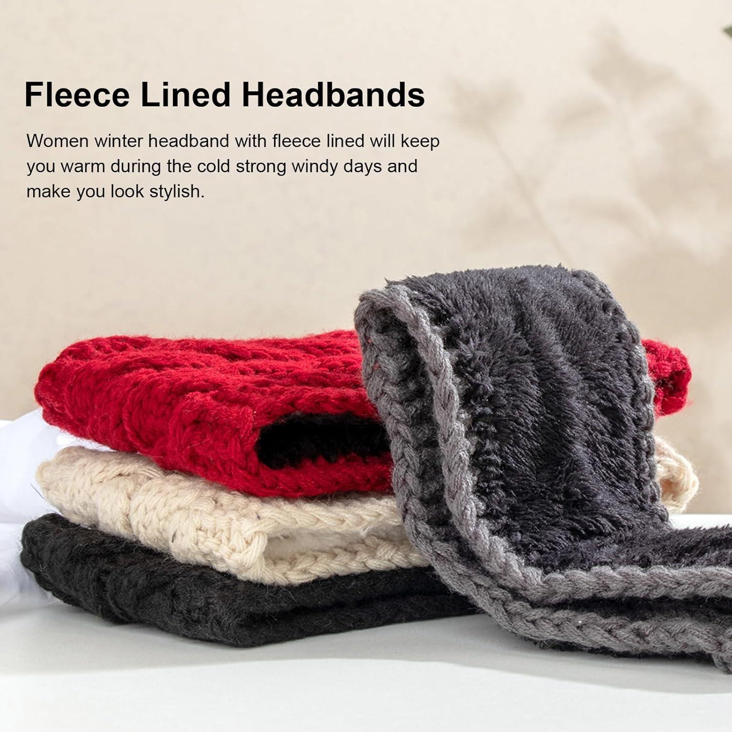 Diadema de Invierno AQOKKA para Mujeres - 2 Pcs, Calentadores de Oídos