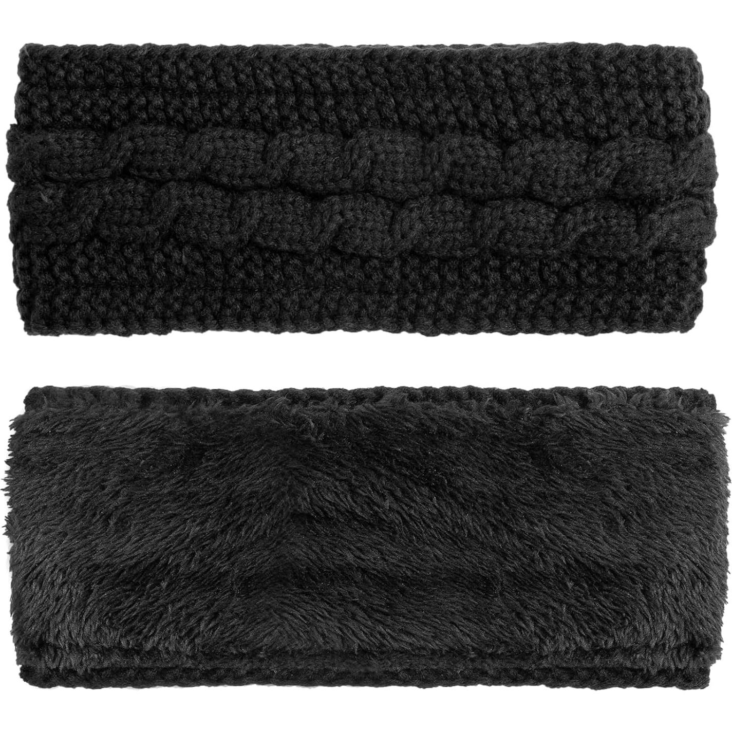 Diadema de Invierno AQOKKA para Mujeres - 2 Pcs, Calentadores de Oídos