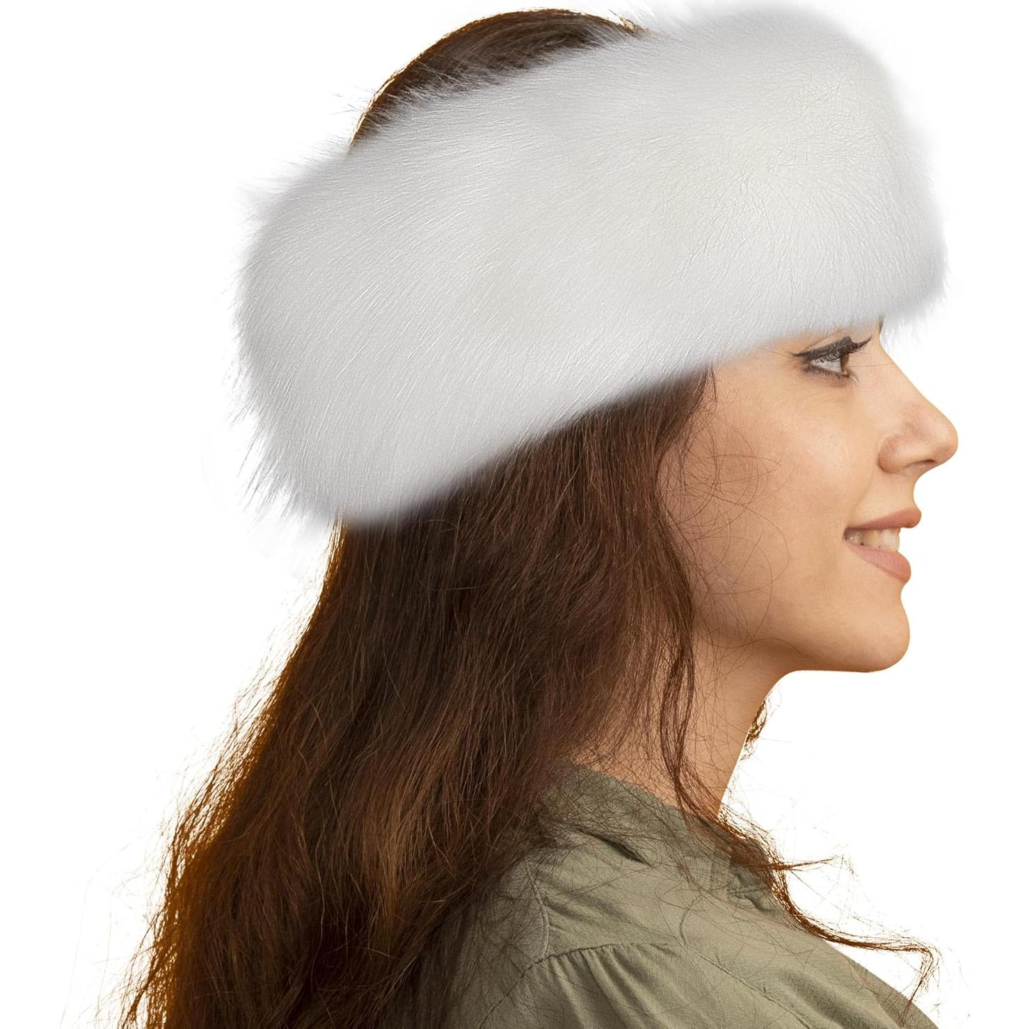 Diadema de Piel Sintética Dikoaina para Mujeres - Calentador de Oídos