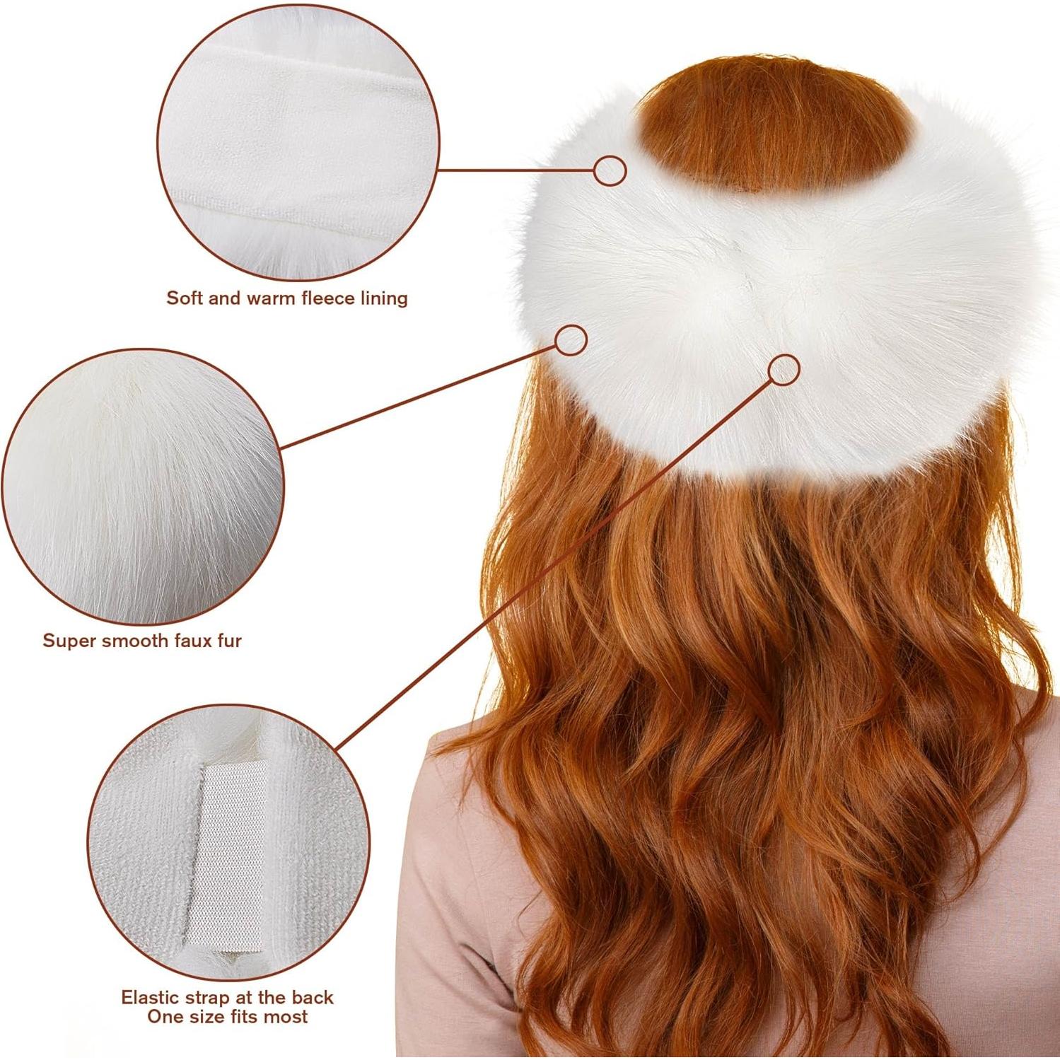 Diadema de Piel Sintética Dikoaina para Mujeres - Calentador de Oídos