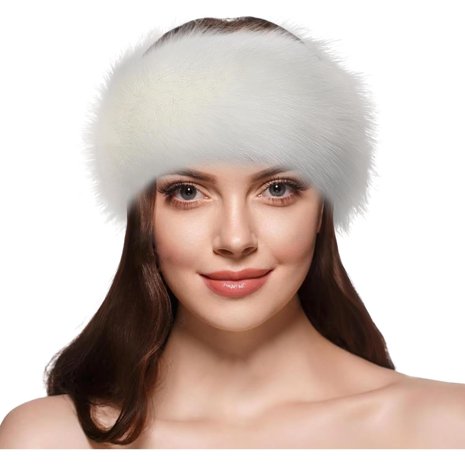 Diadema de Piel Sintética Dikoaina para Mujeres - Calentador de Oídos