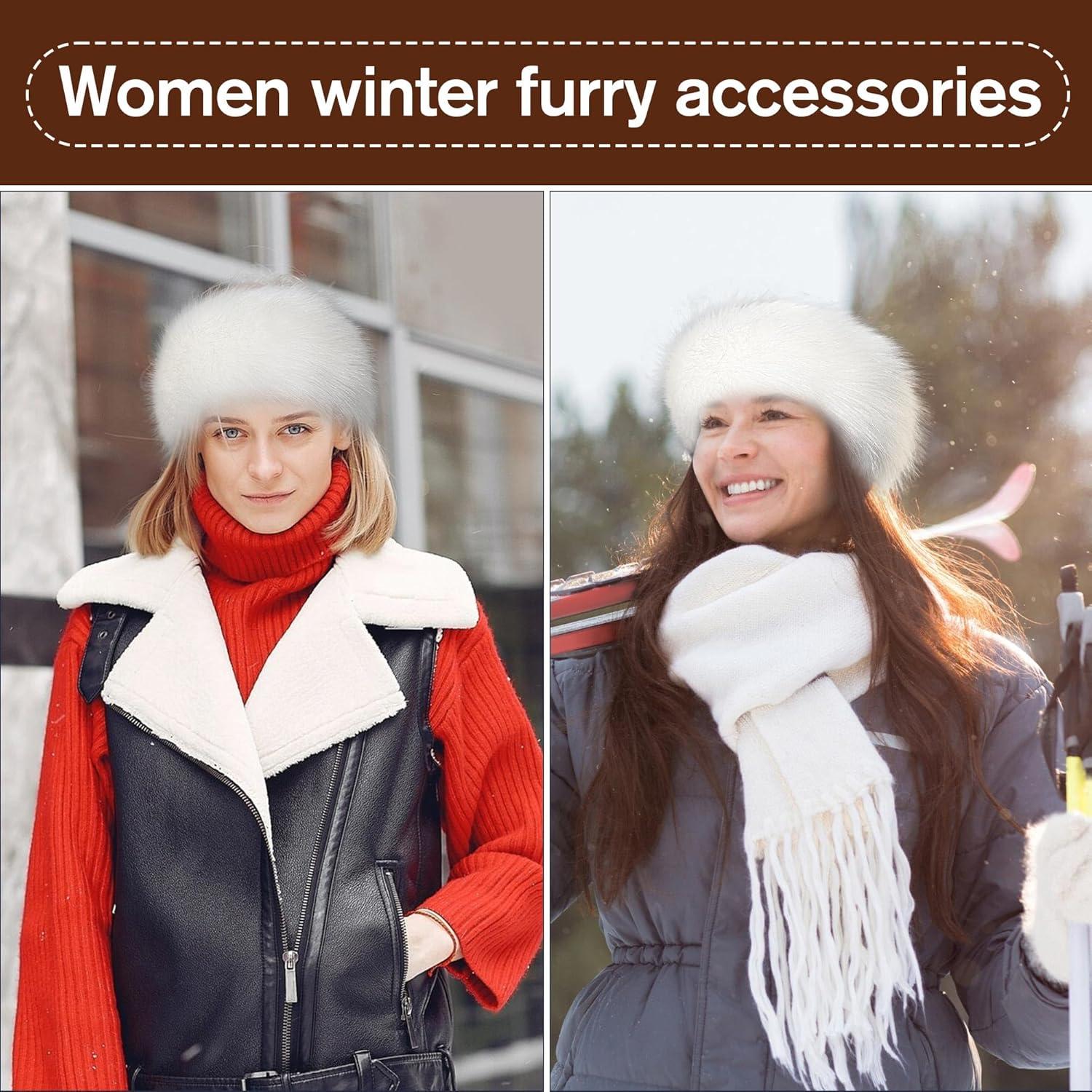 Diadema de Piel Sintética Dikoaina para Mujeres - Calentador de Oídos