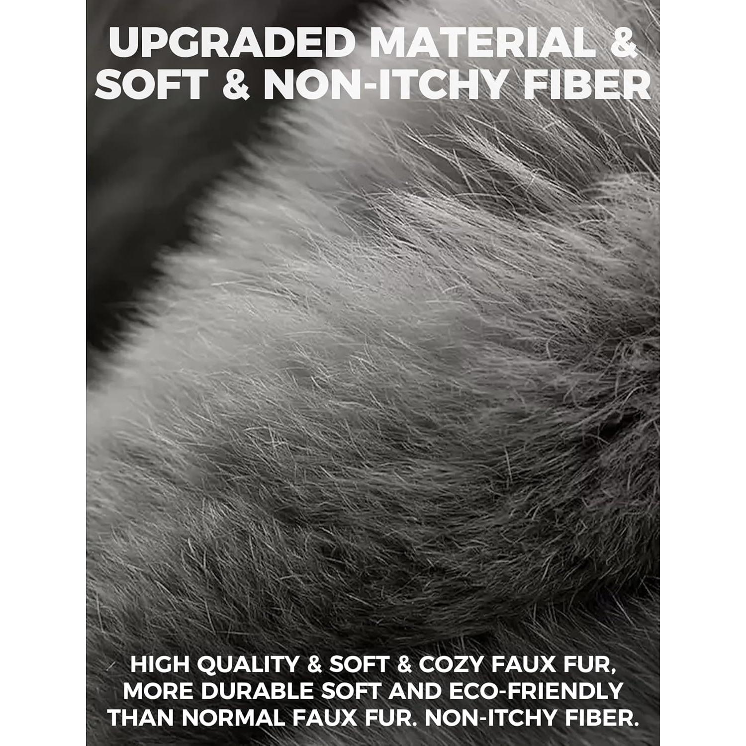 Orejeras de Invierno Buauty Unisex Negras Suaves y Cálidas