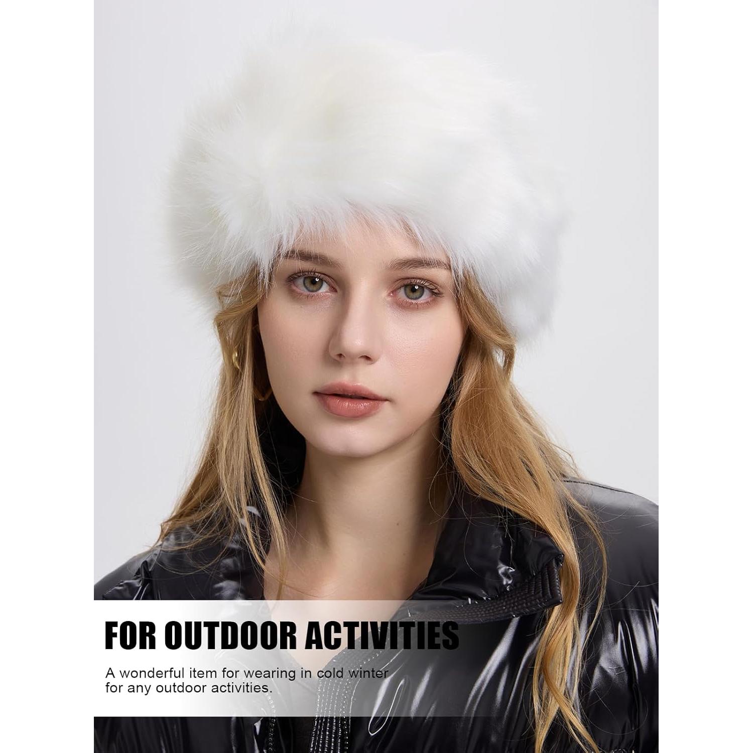 Diadema de Piel Sintética RANOME para Mujeres - Cálida y Cómoda