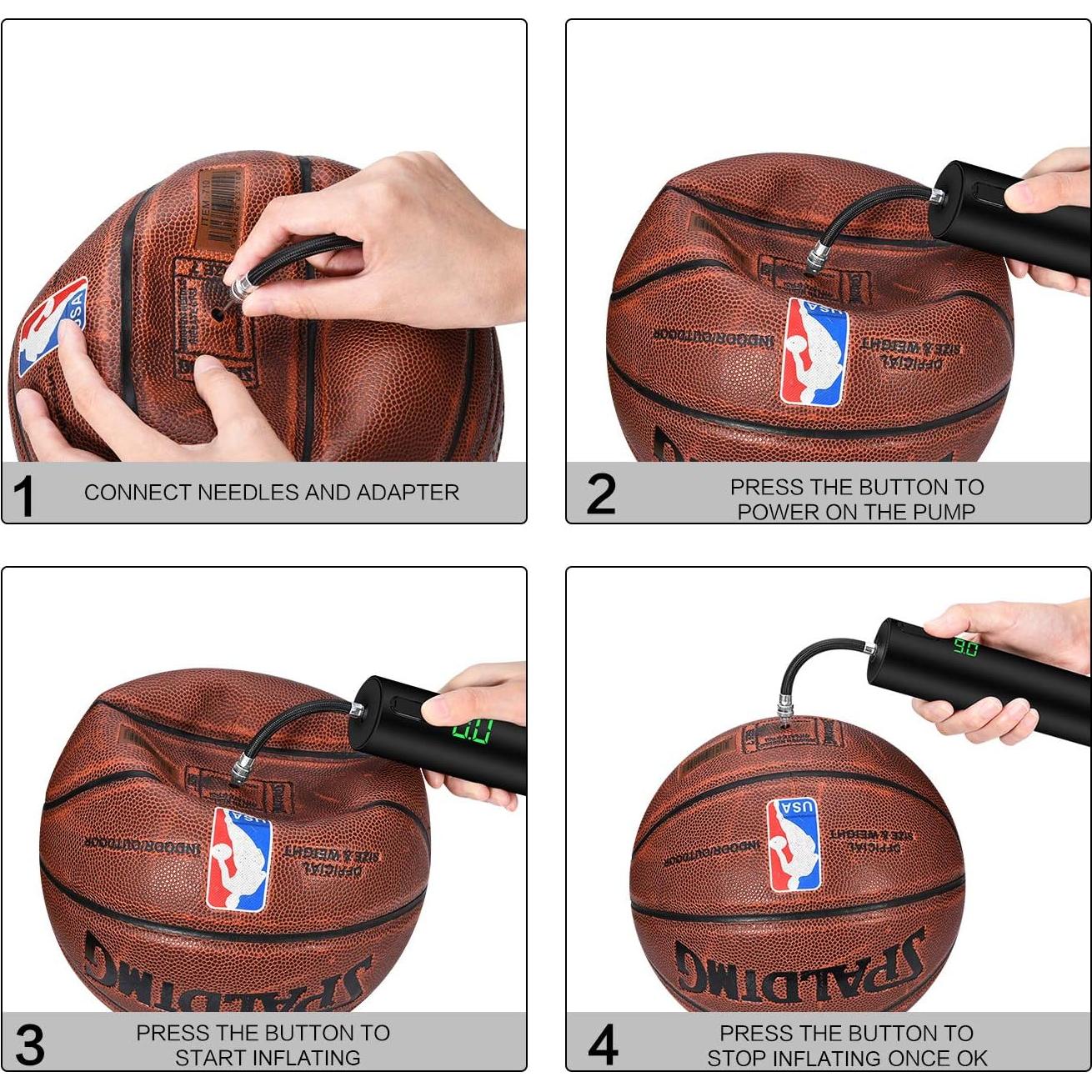 Bomba Eléctrica de Pelotas AirSilo A1 con Manómetro LED