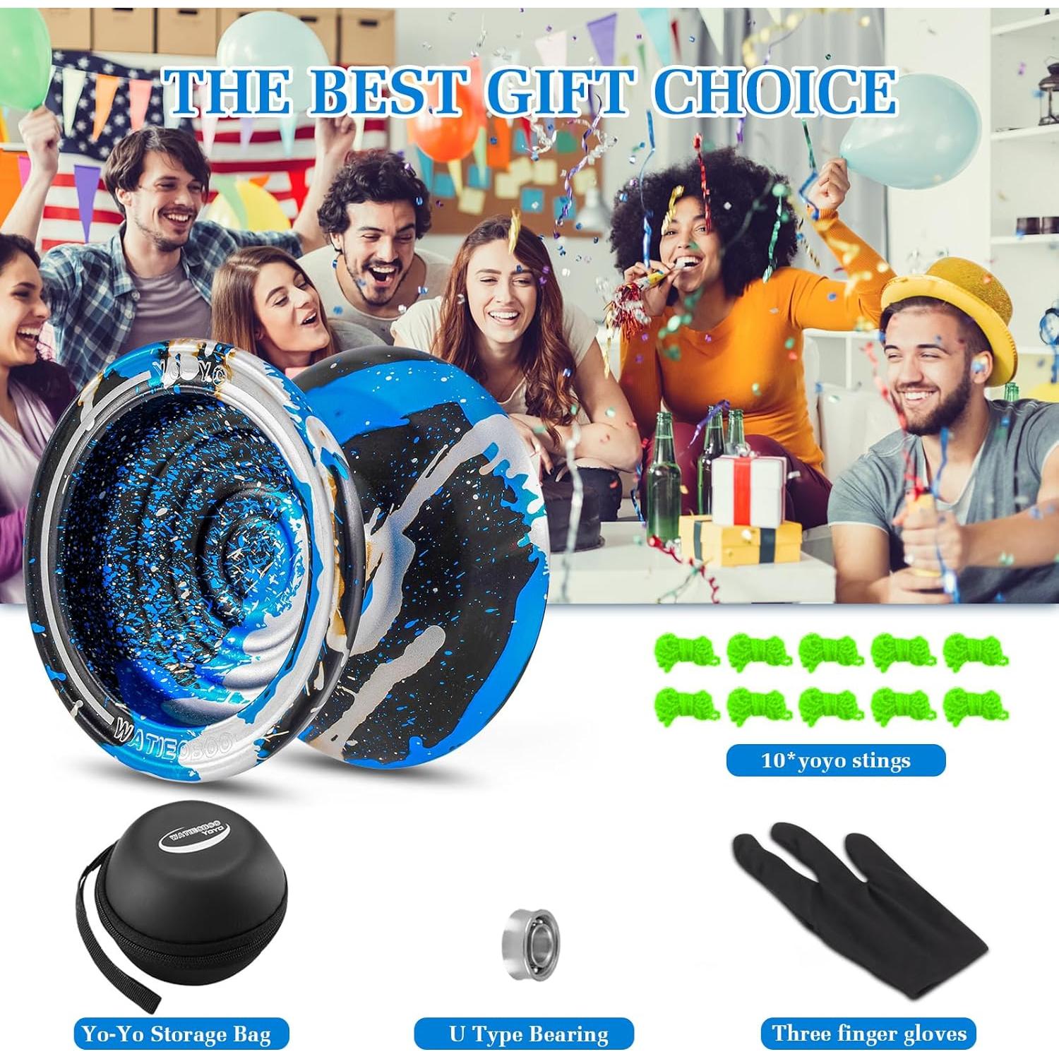 Yo-yo Metálico WATIEOBOO Profesional para Niños y Adultos