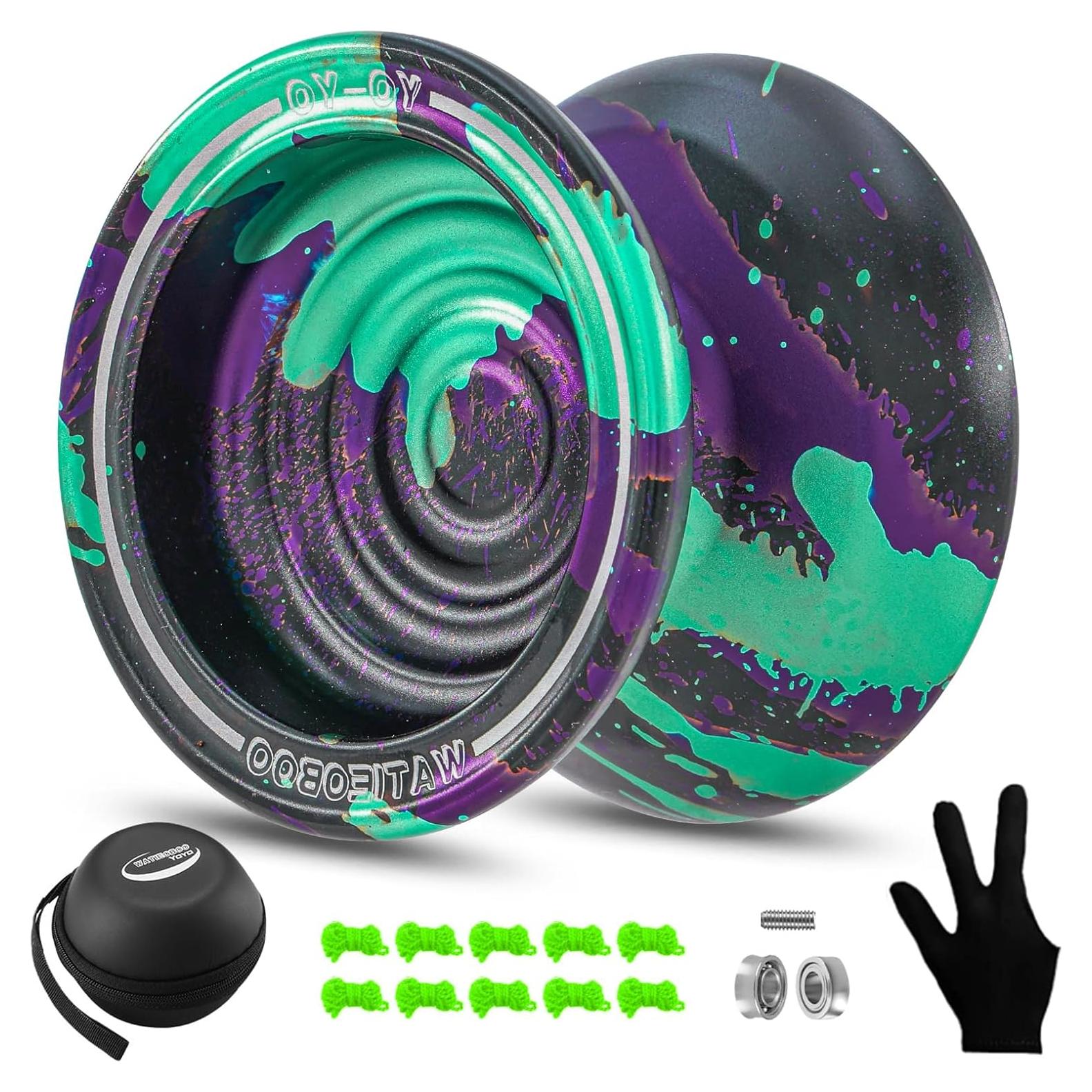 Yoyo Metálico WATIEOBOO Profesional No Responsivo con Accesorios