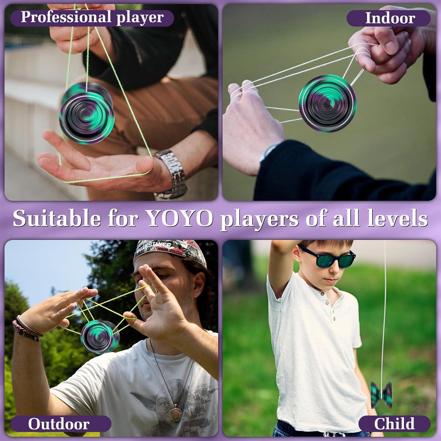 Yoyo Metálico WATIEOBOO Profesional No Responsivo con Accesorios