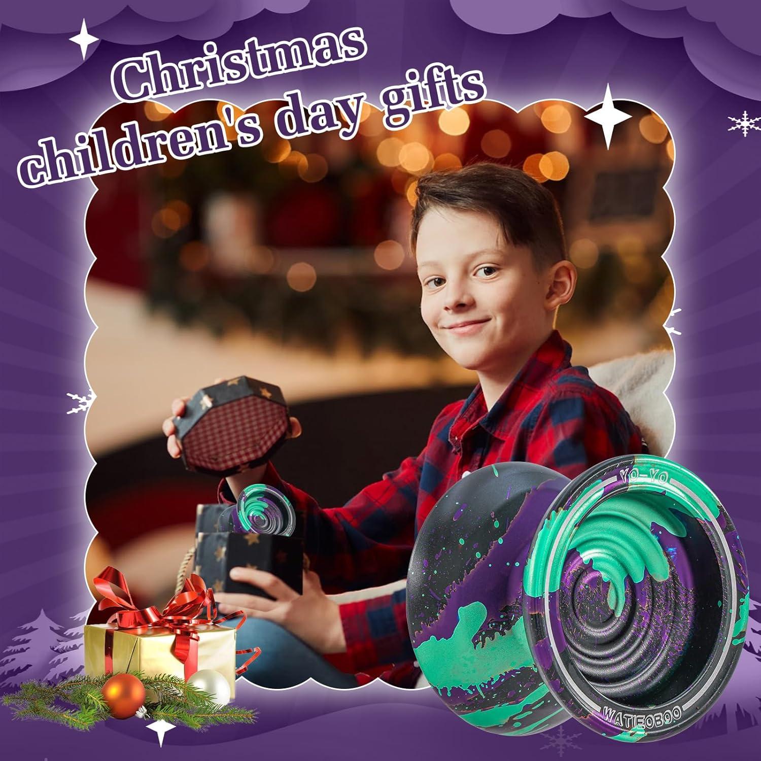 Yoyo Metálico WATIEOBOO Profesional No Responsivo con Accesorios