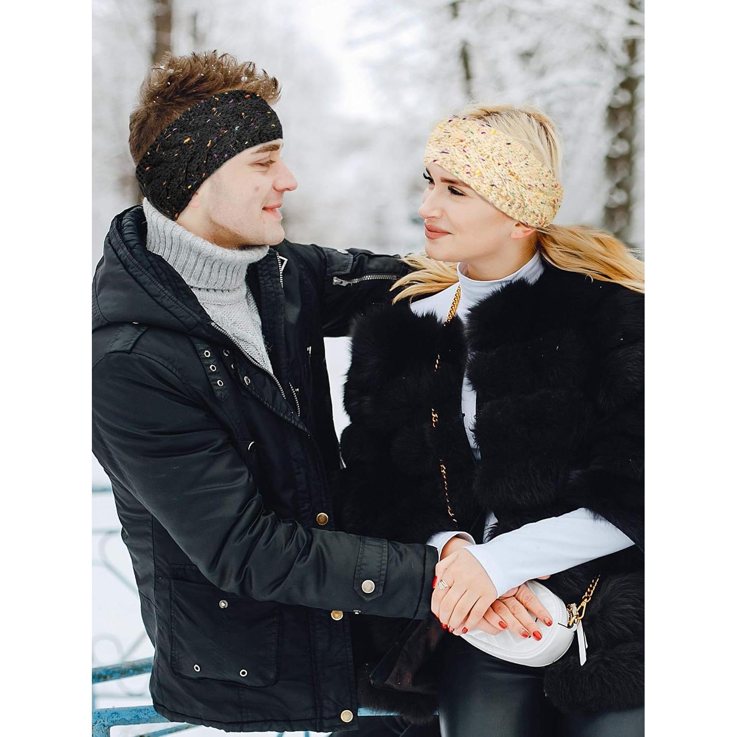 Diademas de Invierno Tejidas WILLBOND - 6 Piezas Multicolor