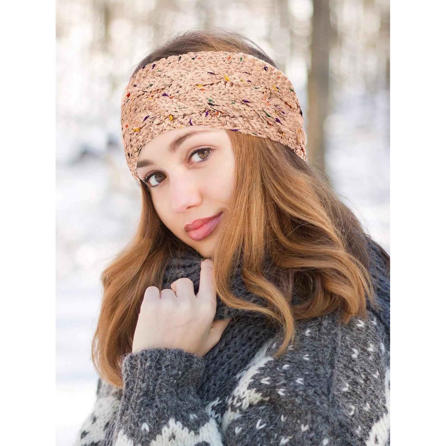 Diademas de Invierno Tejidas WILLBOND - 6 Piezas Multicolor