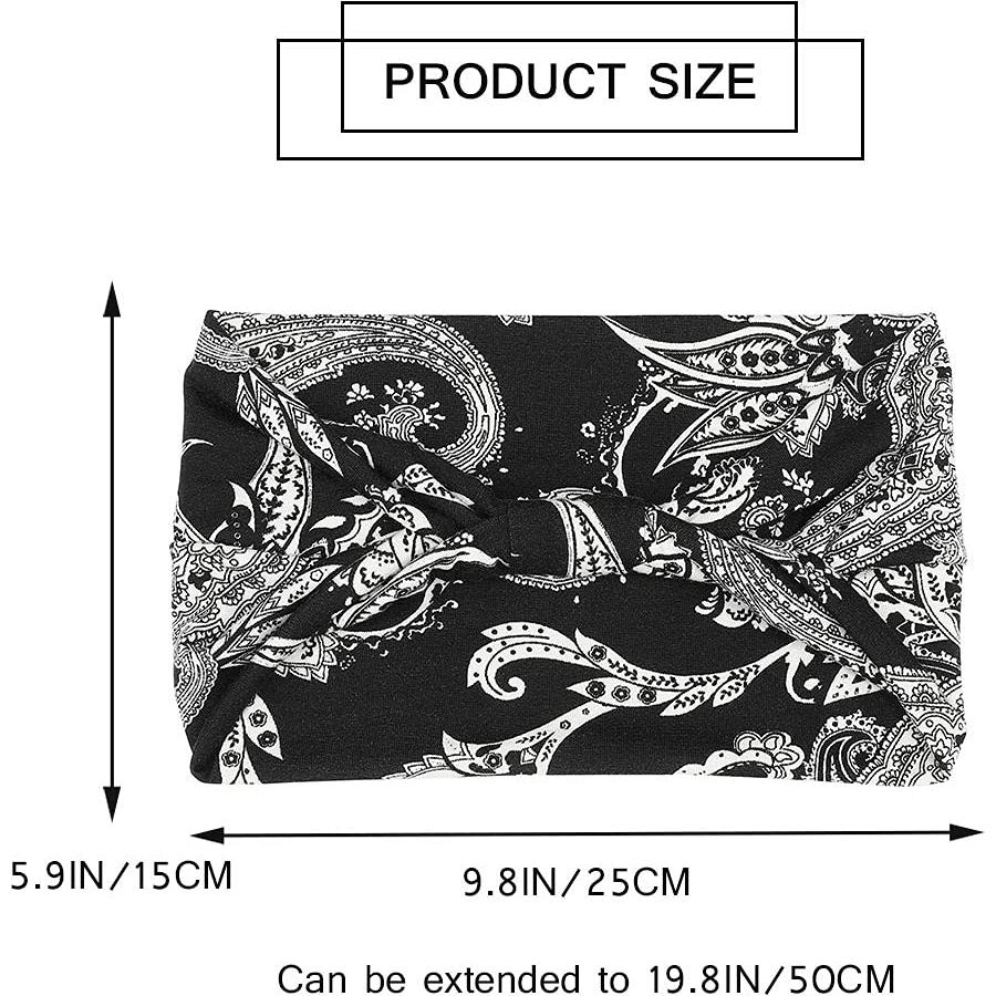 Diademas Boho Gortin 3 Pcs Turbante Elástico para Mujeres