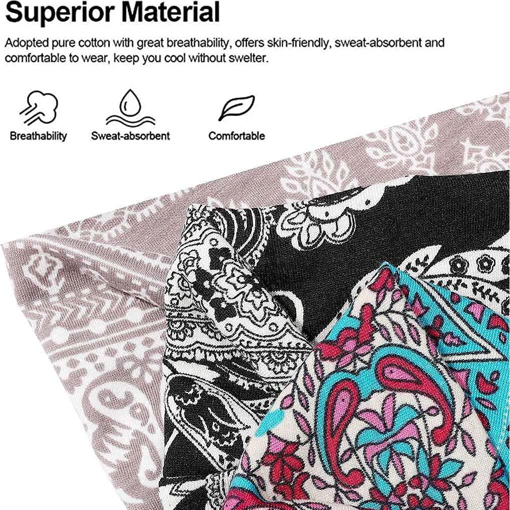 Diademas Boho Gortin 3 Pcs Turbante Elástico para Mujeres