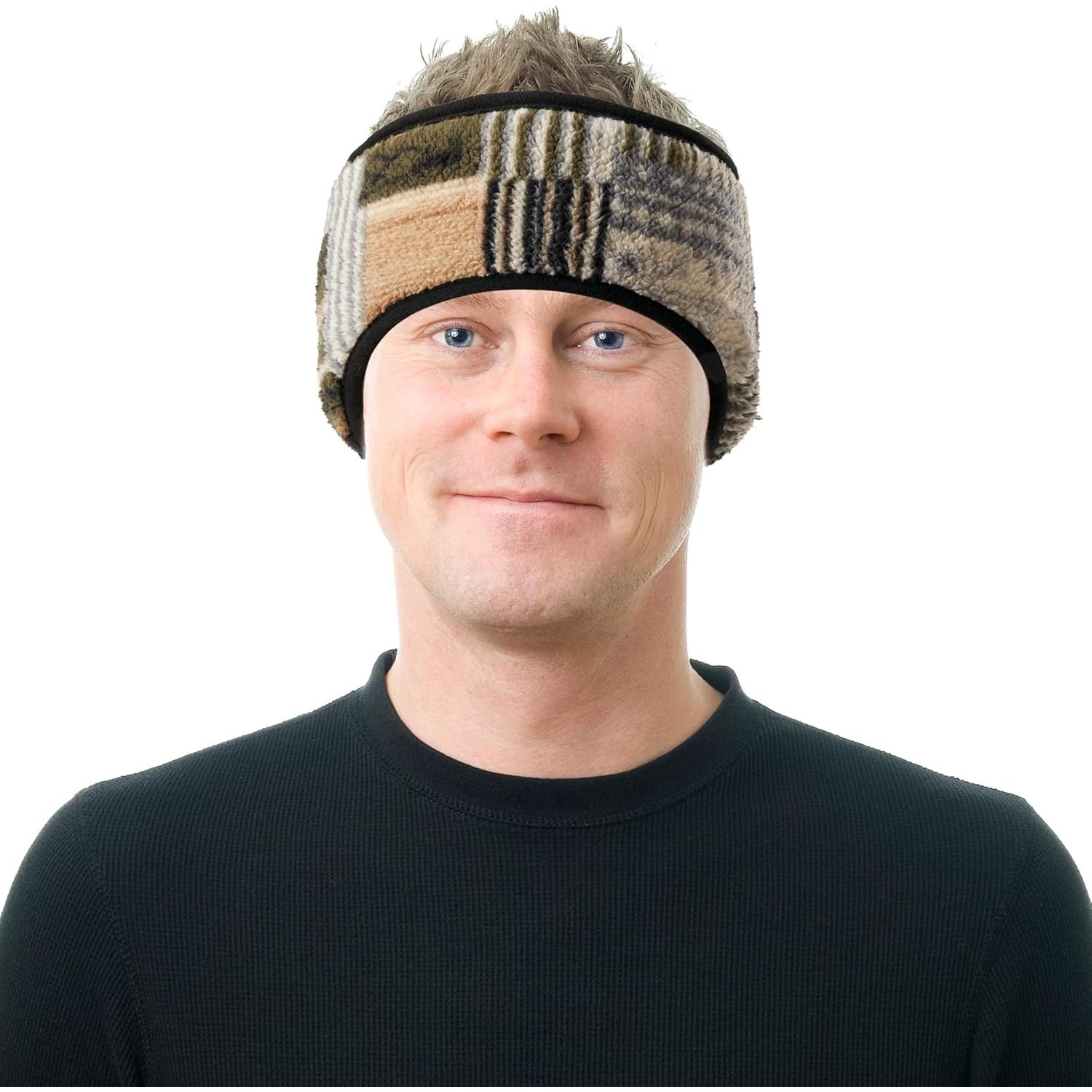 Cinta para la cabeza Kiyrnie invierno 2 unidades verde marrón