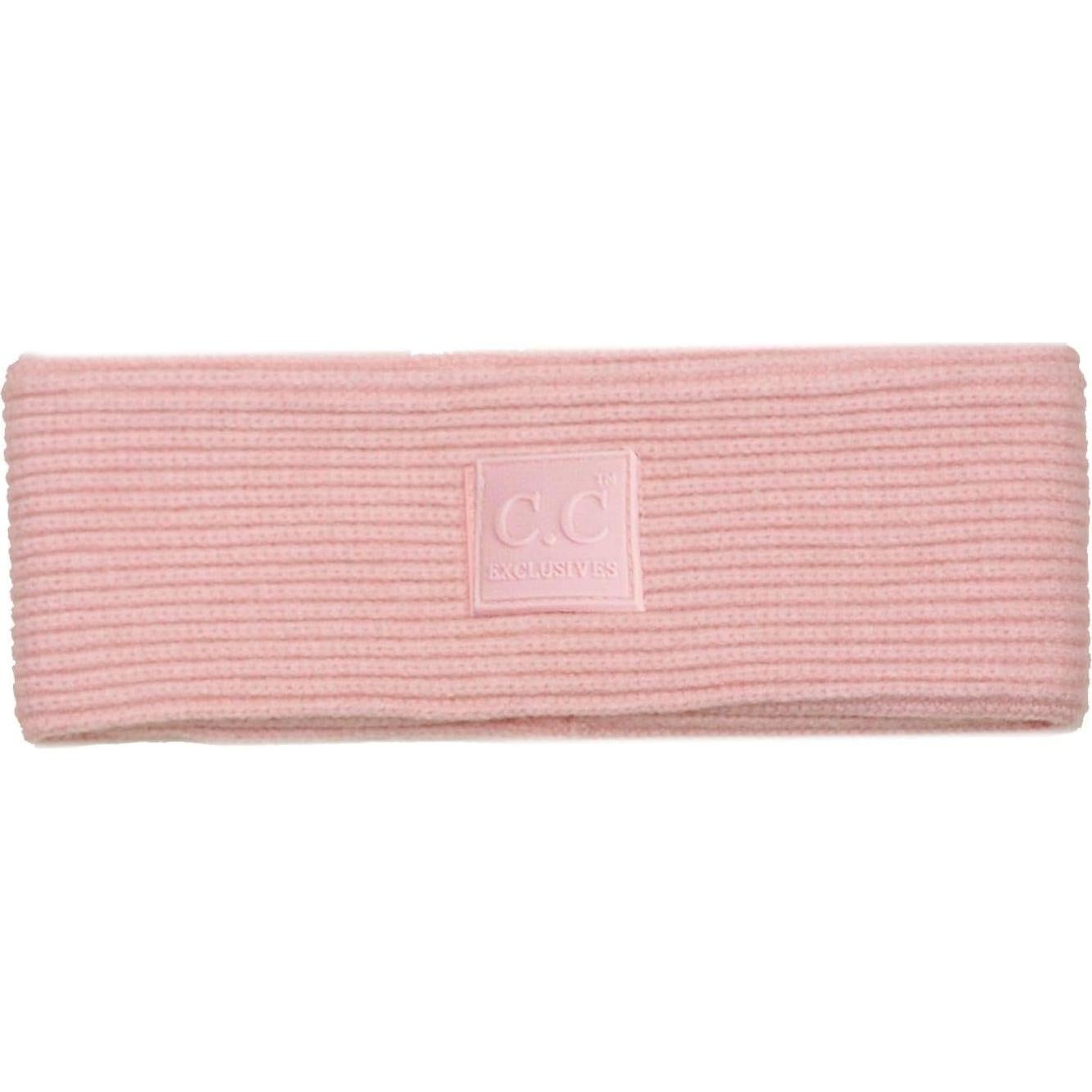 Banda para la Cabeza Unisex Invierno Rosa Blush Gruesa