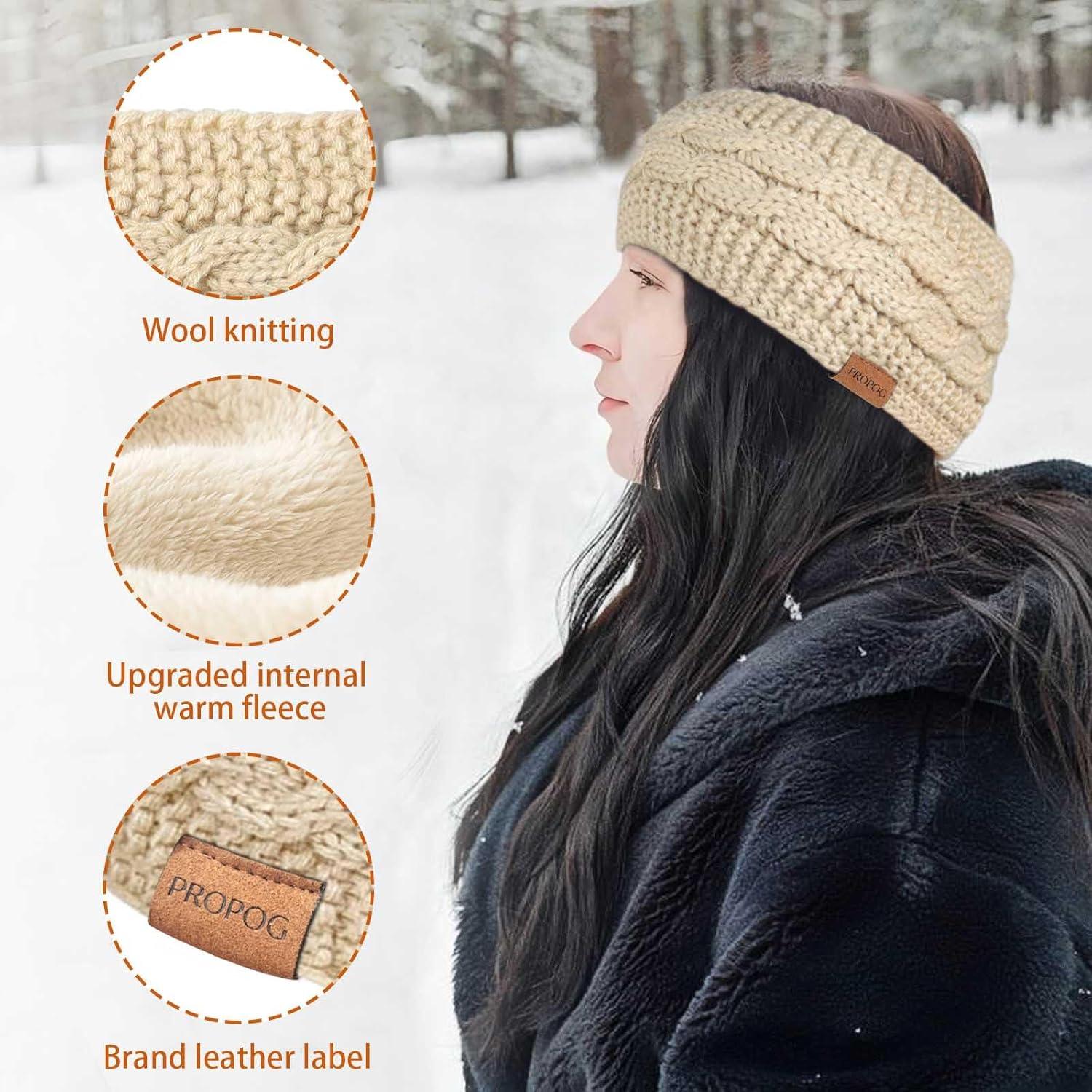 Diadema Calentadora de Oídos PROPOG Beige para Mujeres