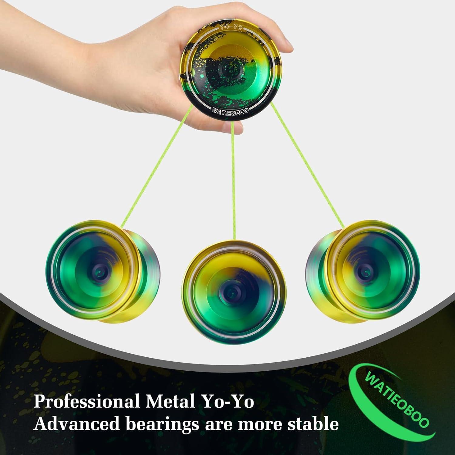 Yoyo Profesional WATIEOBOO de Metal para Niños y Adultos