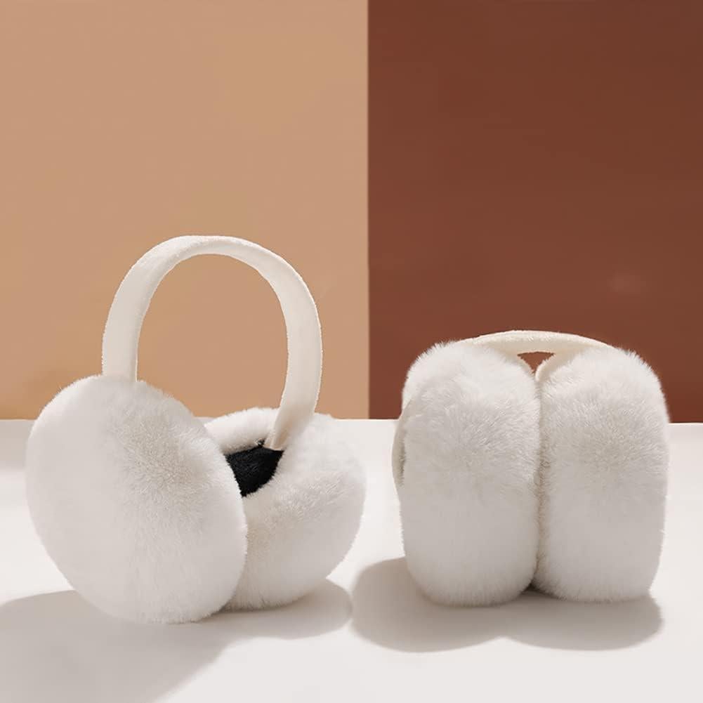 Auriculares de Peluche Plegables GSHLLO para Niñas - Calentadores de Oídos Invierno