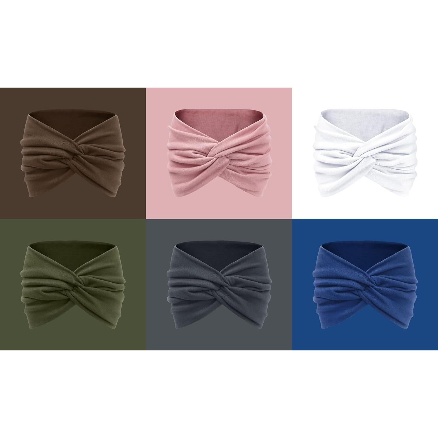 Diademas Anchas Tobeffect para Mujeres - Turbante Boho 18 cm