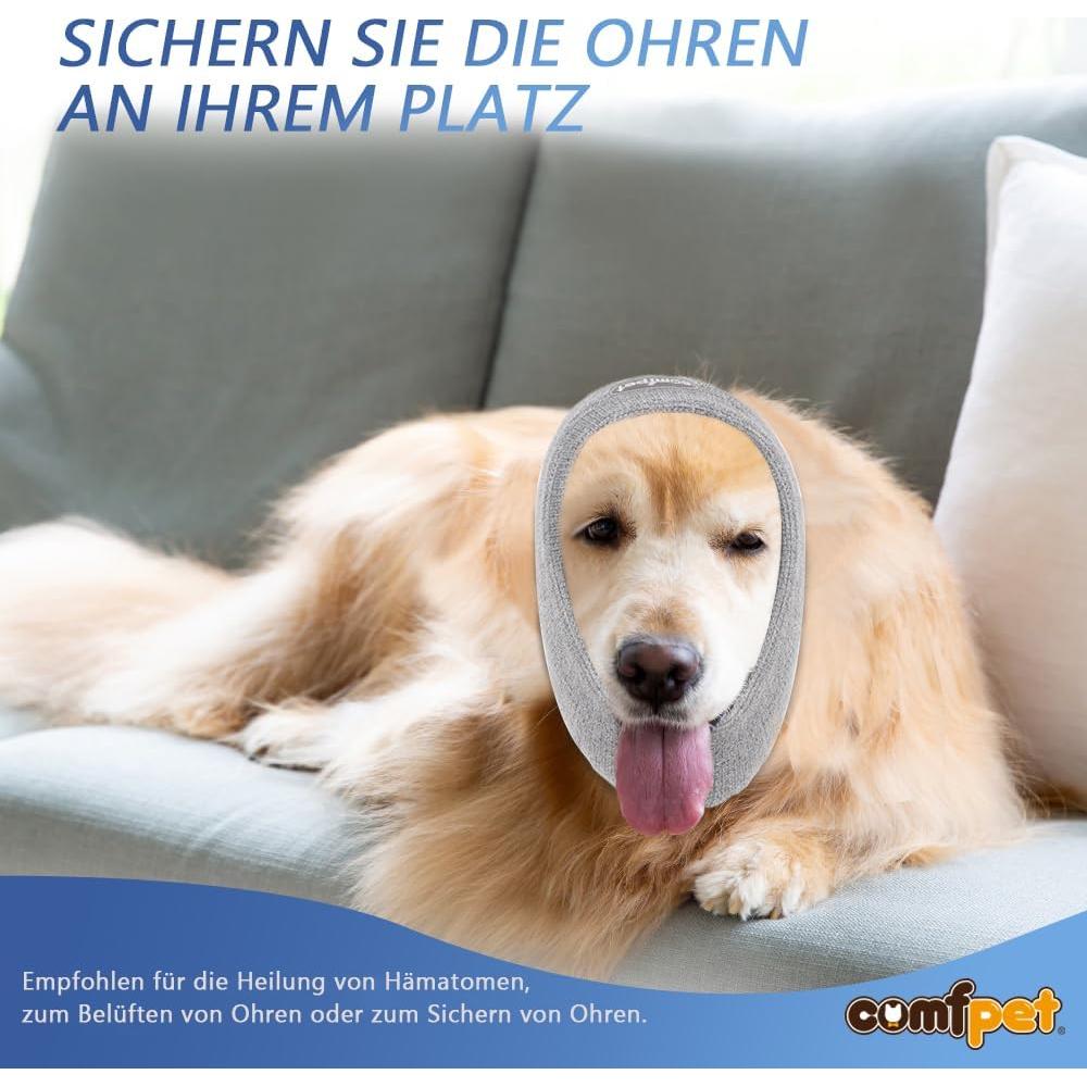 Cubre Orejas para Perros y Gatos COMFPET Snood M Gris