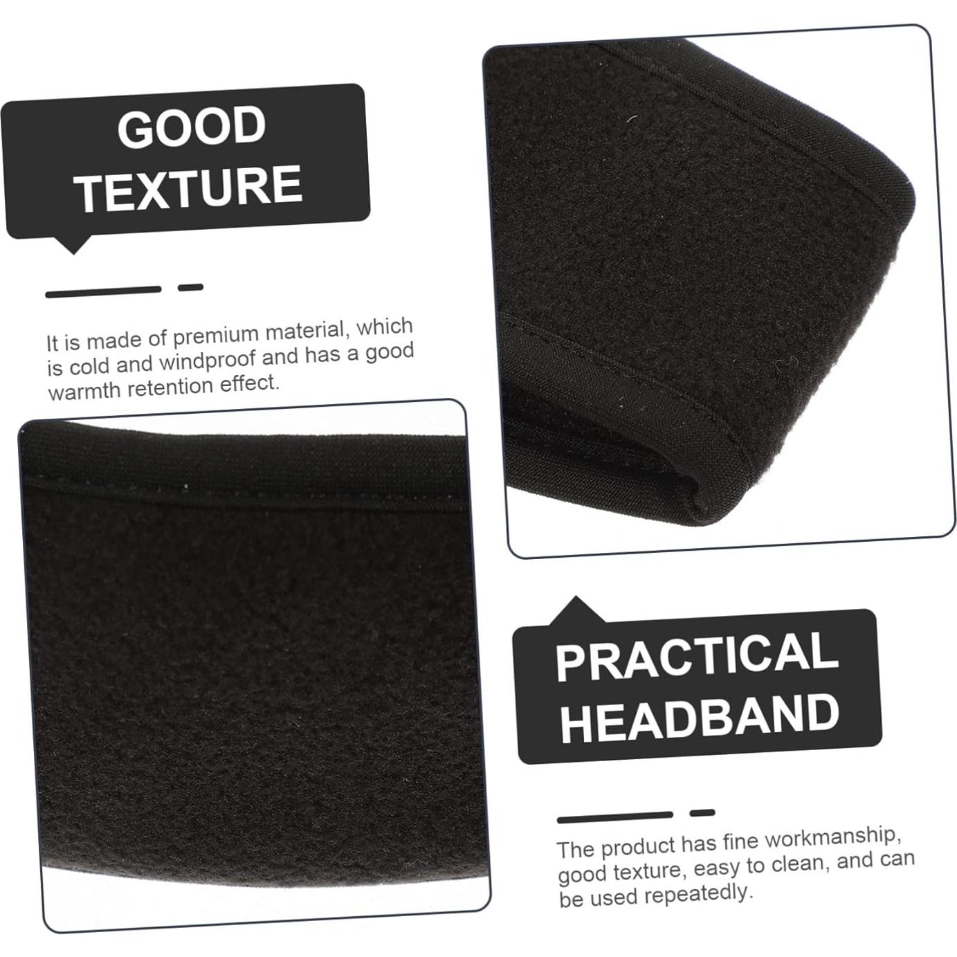 Diademas Transpirables Toyvian para Frío - 2 Piezas Negras